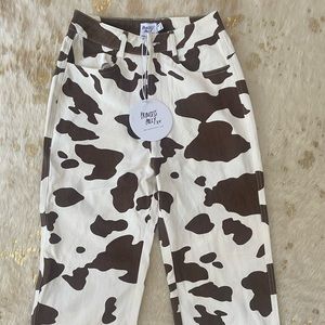 Brand new cow print Princess Polly pants